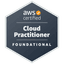 AWS Certified Cloud Practitioner (CLF-C02) logo